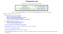 Desktop Screenshot of 12characters.net